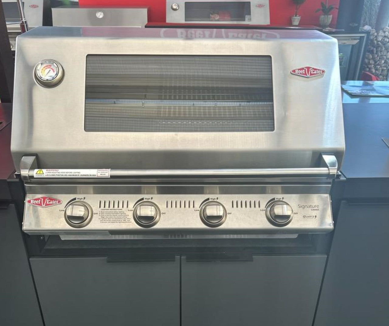 Beefeater Cabinex Outdoor Kitchen Includes S30000SS Series 4 Burner BBQ Head with stainless steel cooking tops, Fridge & Sink - Image 2