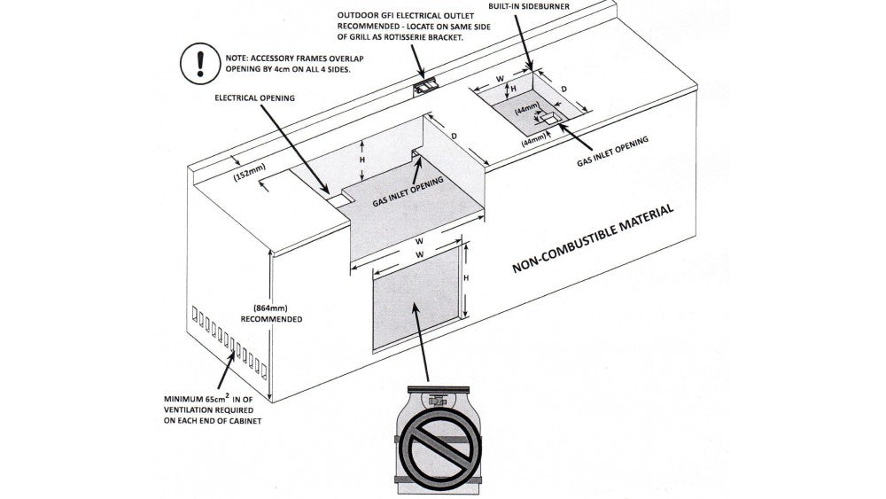 Napoleon BILEX605 Built In Gas BBQ + Free Cover - Image 4