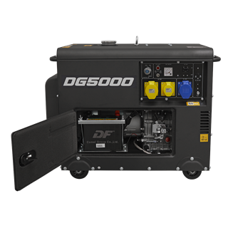 DG5000 Heavy duty Diesel Generator 4-Stroke Engine 110/230V, 5000W - 4.6kW/3000rpm