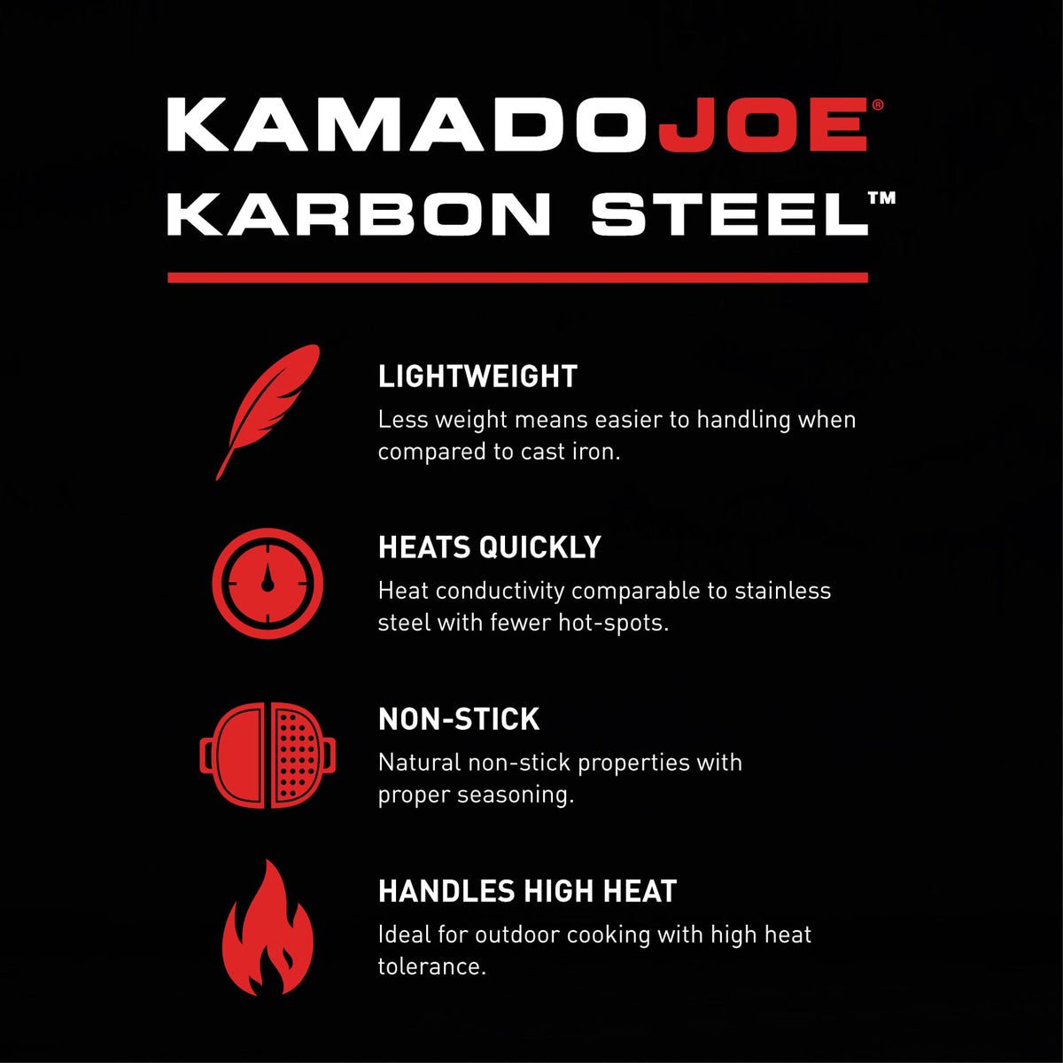 Kamado joe karbon steel classic joe griddle - Image 6