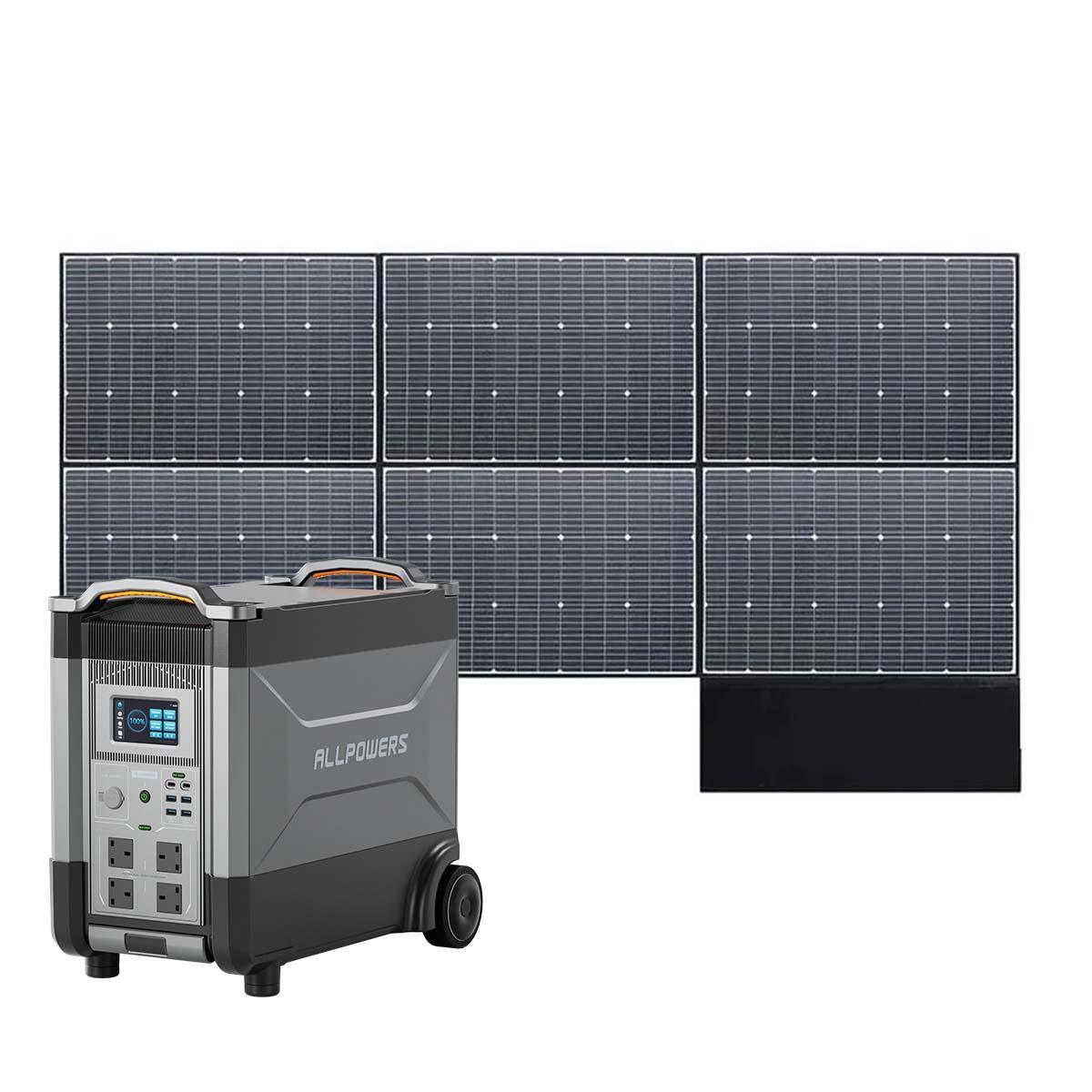 ALLPOWERS Solar Generator Kit 4000W (R4000 + SP039 600W Solar Panel)