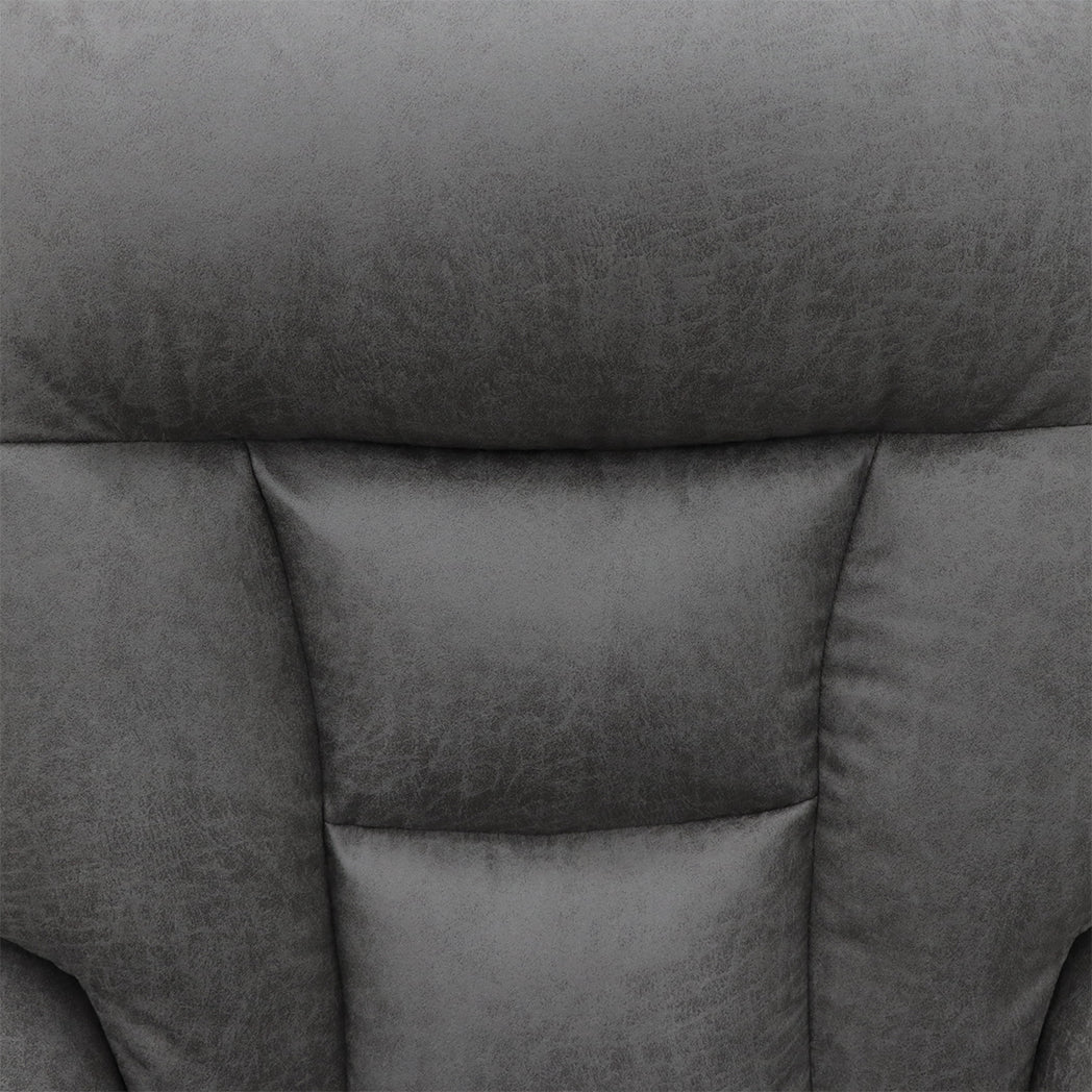 Corinthia Riser Recliner with Heat and Massage - Dark Grey Tech Fabric