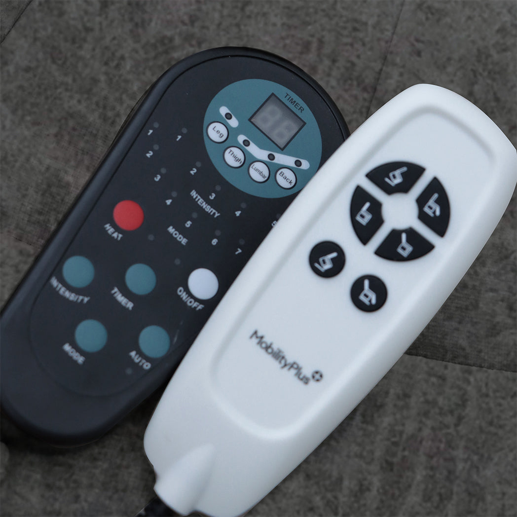 Corinthia Riser Recliner with Heat and Massage - Dark Grey Tech Fabric