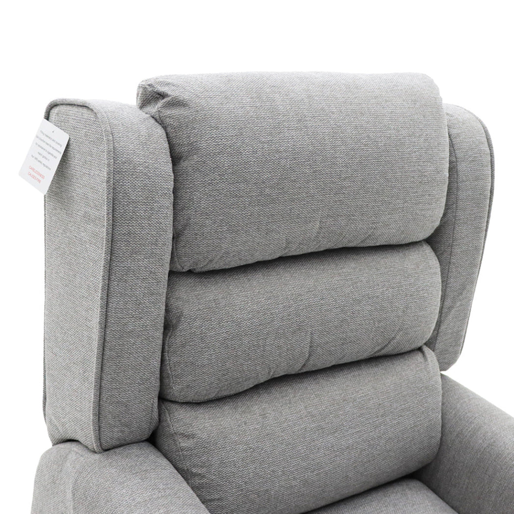 Dorchester Dual Motor Riser Recliner - Grey Chenille Fabric