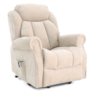 Langham Riser Recliner with Heat and Massage - Oatmeal Chenille Fabric