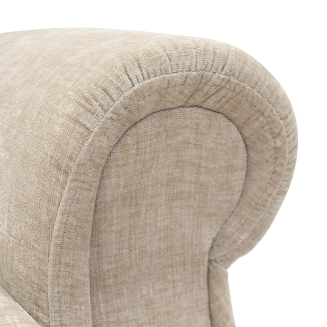 Langham Riser Recliner with Heat and Massage - Oatmeal Chenille Fabric