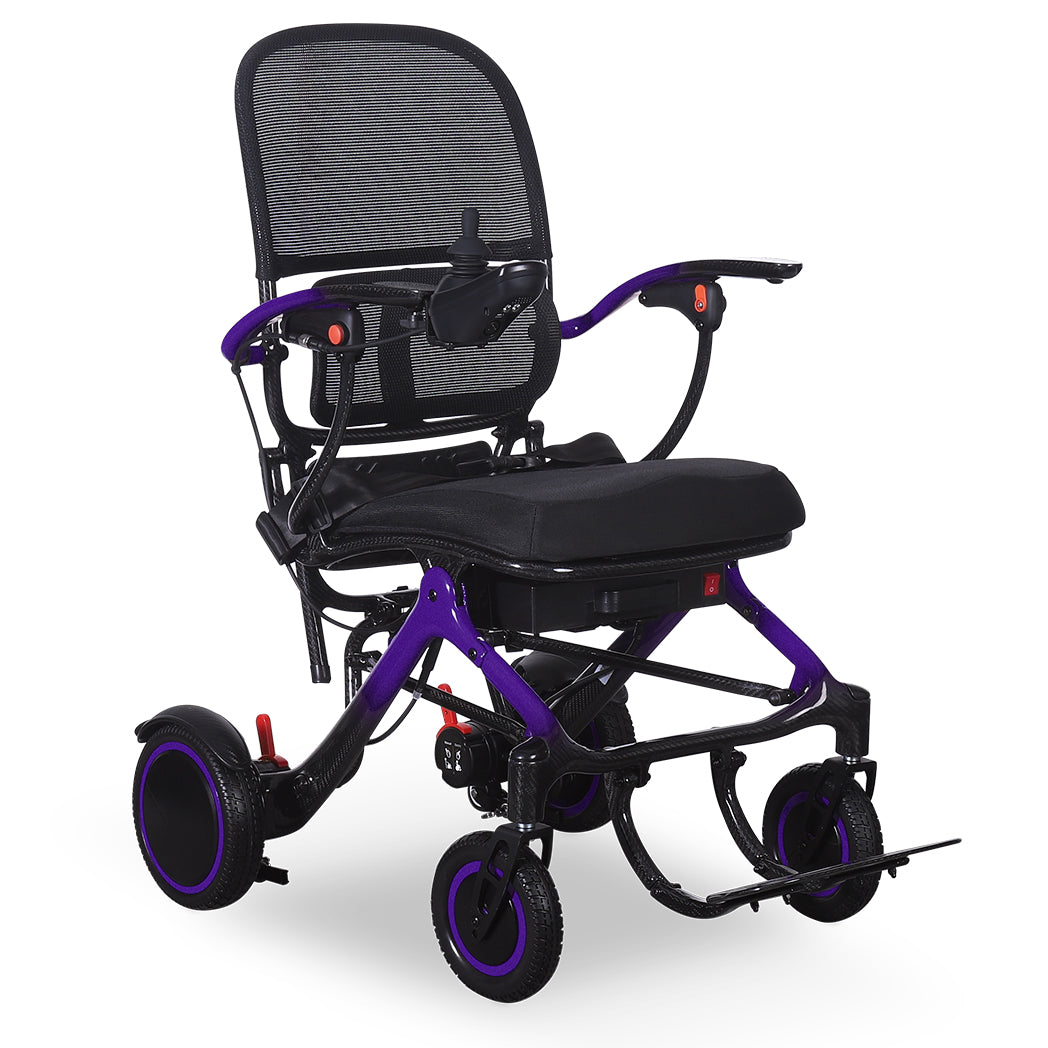 MobilityPlus+ ExoGlide Ultra-Light Carbon Folding Electric Wheelchair